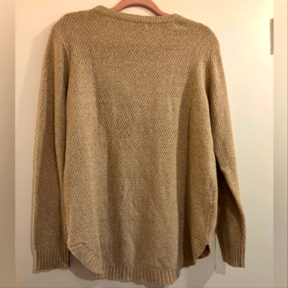 Pink Clover Cozy Tan Sweater - Picture 3 of 6